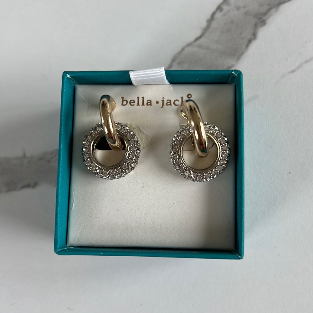 NWT Silver and Gold Earrings in Gift Box